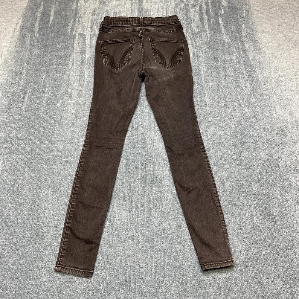 Hollister Jeans Womens 00 23x26 Black Denim High Rise Travel Jeggings Skinny Leg